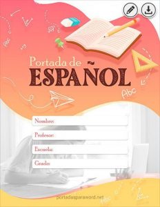 Portada materia de español